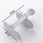 Homestic Pack of 4 Two Tier Hanging Soap Case|Self Adheshive Waterproof Drainage Design|Space Optimizing|Multi Utility Sink Organizers|CM02|White